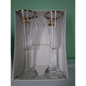RCR Royal Crystal Rock Oneida Italian Crystal Champagne Flute (2)